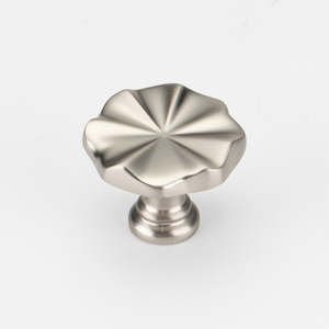 Modern Gold <strong>Silver</strong> Flower Cabinet <strong>Knobs</strong> Single Hole Furniture <strong>Knob</strong> <strong>Drawer</strong> Pulls for Kitchen Bedroom Wardrobe Hardware - Product Image 2