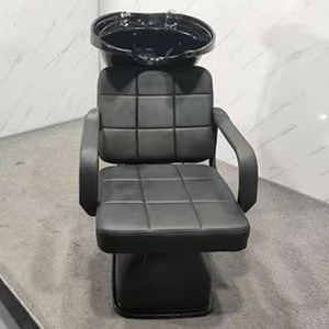 Modern Design <b>Salon</b> <b>Furniture</b> Synthetic Leather Standing Shampoo Chair with Massage Features for Beauty Barber Gym Use - Product Image 4