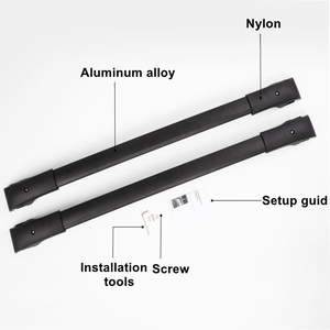 Javier 4 x4 סגנון האוור צלב בר רכבת עבור 13-18 toyota rav4 רכב עליון מתלה 2 יח 'סגסוגת אלומיניום שחור סגסוגת מתכווננת - Product Image 3