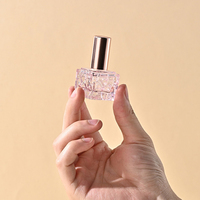 Mini flacon de parfum vide 10 ml avec bouchon à vis, flacons testeurs de parfum créatifs, design cube d'eau avec couleurs transparentes et dégradées