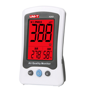 เครื่องตรวจวัดคุณภาพอากาศภายในอาคาร Uni-t A25D A25M พร้อมระบบตรวจจับ CO และ PM2.5 มาตรฐาน IP54 สำหรับใช้ในบ้าน เครื่องทดสอบคุณภาพอากาศ Uni-t A25D A25M - Product Image 4