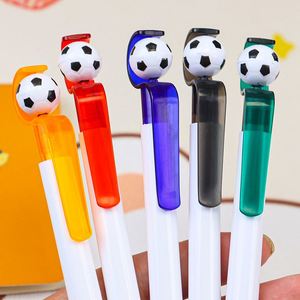Stylo bille publicitaire personnalisé en forme de ballon de football, stylo rétractable amusant avec logo - Product Image 3