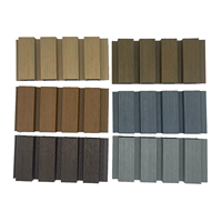 Panneau mural WPC co-extrudé ignifuge, imperméable, écologique, facile à installer, design moderne 3D bois pour écoles, hôtels, parcs