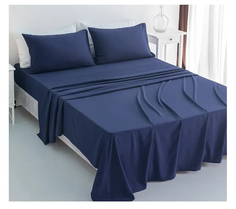 Tấm ga trải giường bedsheet thêm mềm Vua Kích thước bốn mảnh sợi nhỏ Polyester bedding Set