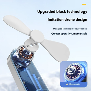 2合1可折叠风扇和移动电源-便携式手持冷却，带5000mAh充电，自定义徽标礼品 - Product Image 4