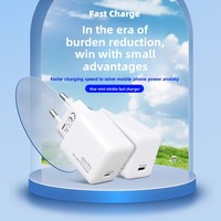 Chargeur rapide GaN Type-C de 45 W de style rouge à lèvres, conforme aux normes européennes, avec protection ignifuge pour smartphones