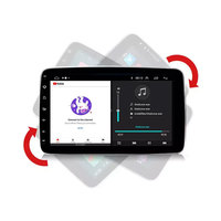 Lecteur Multimédia Voiture Android 10 Pouces, Écran Tactile 1 Din Personnalisable, Lecteur DVD Voiture GPS avec Bluetooth Universel