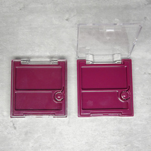 Unique Makeup Eye Shadow Case with Drawer Mirror Empty <b>Plastic</b> Eyeshadow Palettes Packaging <b>Square</b> Blush <b>Container</b> Clear Cap - Product Image 6