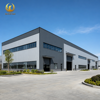 Almacén de Estructura de Acero Ligero Prefabricado, Edificio de Almacenamiento Industrial con Diseño Moderno y 5 Años de Garantía
