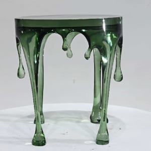 โต๊ะข้างเรซิ่นลายหยดน้ำ สีไล่ระดับแบบศิลปะ สำหรับตกแต่งบ้าน โรงแรม ห้องนั่งเล่น - Product Image 2