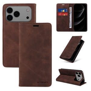 Portatarjetas de cuero magnético, funda con tapa magnética para iPhone 17 Pro Max 16 Plus 15 Pro 14 <span class=keywords><strong>13</strong></span> Pro - Product Image 3