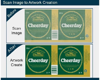 Services de conversion de designs numériques vectoriels de haute qualité et évolutifs, brochures en carton ondulé, impression sérigraphique