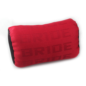 Bride Logo <b>Car</b> Racing Seat Headrest <b>Neck</b> <b>Pillow</b> Red Polyester Shoulder Pad - Product Image 1