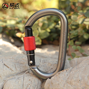 Mosquetón de Escalada Xinda con Apertura de 30 Grados, Hebilla de Seguridad de Aleación de Aluminio con Bloqueo para Montañismo y Uso en Exteriores - Product Image 2