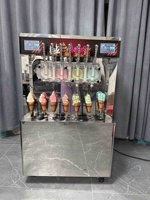 Machine à glace molle commerciale multifonction pour la préparation de yogourts glacés, de coupes d'açaï, de milkshakes, de granités et de cocktails glacés