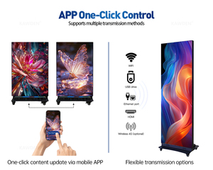 Pantalla de Publicidad LED Digital Inteligente P2.5 Portátil para Interiores y Exteriores con USB Wifi y Grado de Protección IP65 para Comercios, Eventos y Bienvenida - Product Image 6