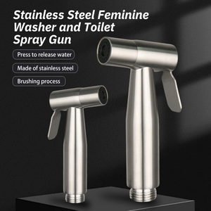 Grifo de bidé de acero inoxidable de diseño moderno 2026 con un solo manillar, agua fría y caliente, control de flujo tipo pistola, multifunción para baño, 3 años de garantía - Product Image 2