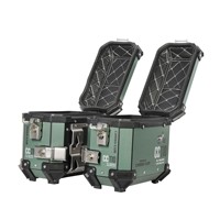 Ensemble de 3 valises latérales en aluminium de 18 L, top case de 36 L/45 L pour moto Honda CC110 PG-1, scooter, sacoches, coffre avec autocollants