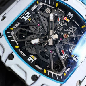 Montre mécanique automatique en fibre de carbone de style ouvert pour hommes, avec fonction étanche et design tendance - Product Image 6