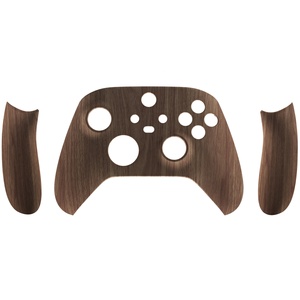 EXtremeRate Wooden Grain Replacement Front Housing Shell Case Cover Gamepad Handle <b>Grips</b> for Xbox Series X <b>Controller</b> <b>Grip</b> - Product Image 1