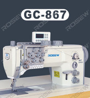 Machine à coudre industrielle à point de croix simple à aiguille simple Rosew GC-867-110126Heavy Duty