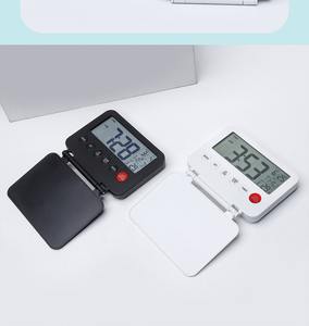 ساعة منبه محمولة فائقة النحافة من هوايانغ بتصميم غطاء قابل للطي وشاشة <span class=keywords><strong>LED</strong></span> كبيرة للطاولة الجانبية والكتب - Product Image 6