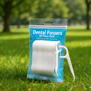 Fil dentaire en lot de 50 pièces, outil de nettoyage des dents pour soins bucco-dentaires quotidiens - Product Image 3