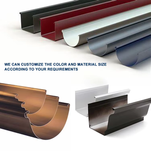Gouttières de style K Garde-<span class=keywords><strong>gouttière</strong></span> de toit américain en alliage d'aluminium durable Système d'eau de pluie de toit caché - Product Image 4
