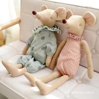 Greenmart Petite souris fraîche en coton et lin pour apaiser les poupées photo de décoration de chambre d'enfants au design personnalisé