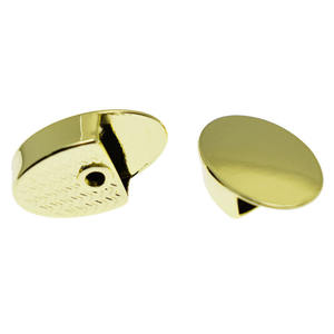 Vente en gros de sangle de ceinture à extrémité ronde en alliage Boucle de queue en métal Bouchon de bord Sac en cuir à <span class=keywords><strong>fermeture</strong></span> éclair Queue pour bagage à main - Product Image 1