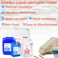 Mousses d'uréthane liquide flexibles 2A1B pour amortissement des vibrations, adhésif bicomposant, matériau antichoc, construction spéciale