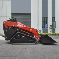 Minipala cingolata diesel Kubota Euro 5 EPA con trinciatrice forestale e tosaerba, capacità 400KG/600KG/1100KG