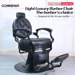 Hot Sale Portable <span class=keywords><strong>Barber</strong></span> Chair com peças sobressalentes Cheap Hair Cutting Chair - Product Image 2