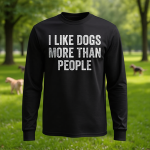 Me gustan los perros más que las personas, camiseta de manga larga - Product Image 3