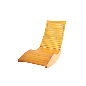 Chaise de loisir moderne et simple pour hôtel, jardin, patio, chaise à <span class=keywords><strong>bascule</strong></span> en <span class=keywords><strong>bois</strong></span> imperméable, meuble pour chaise longue d'extérieur - Product Image 1