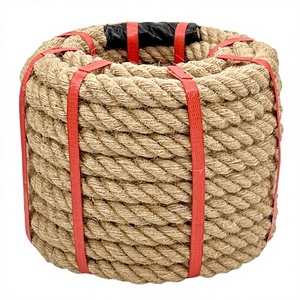 <span class=keywords><strong>Cuerda</strong></span> de yute y sisal de alta resistencia, trenzada de 3 o 4 cabos, color marrón natural, para manualidades, uso náutico, barcos, decoración del hogar y colgados. - Product Image 1