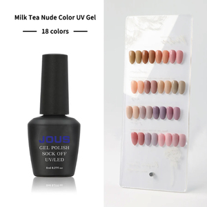 ジョウス ヌードジェルネイルポリッシュコレクション 全年齢対応 ナチュラル＆ピュアルック 速乾性 チップ落ちにくい 簡単塗布＆除去 - Product Image 4