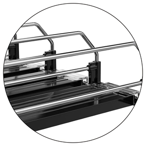 Best Selling Customize Slot Size Black Adjustable Tall Divider <b>Shelf</b> Pusher for <b>Drink</b> - Product Image 4