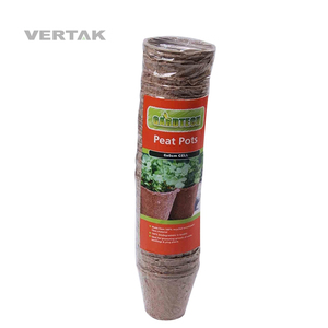 Pot de pépinière biodégradable VERTAK Garden 6 cm, pot en papier pour semis, pot en tourbe écologique, pot de semis biodégradable jaune - Product Image 2
