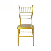 Chaise Chiavari en fer et acier doré pour événements, mariages, hôtels et fêtes – Vente en gros à prix réduit