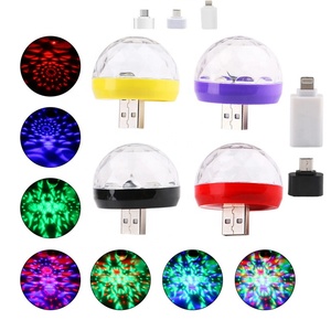 Bolas de <span class=keywords><strong>Discoteca</strong></span> LED, Bola Mágica Pequeña de Colores RGB, Luz de Fiesta USB, Mini Bolas de <span class=keywords><strong>Discoteca</strong></span> para DJ - Product Image 3