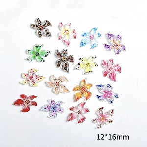 20 unids/bolsa DIY accesorios suave 3D flor Nail Art Charms diseño suave decoración de uñas para adaptarse a la superficie de uñas curada - Product Image 6