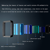 Objectif anamorphique HD 1,55X pour téléphone, objectif vidéo mobile grand angle à clipser sur l'appareil photo du smartphone, boîtier métallique pour la réalisation de films