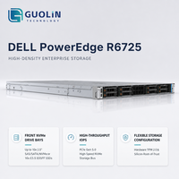 Server Rak Dell PowerEdge R6725 1U Segel Pabrik, Dual AMD EPYC 9005 Series DDR5 24x DIMM, Server Infrastruktur Cloud
