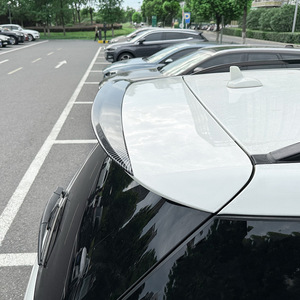 Mercedes-Benz Rear Spoiler Piano <b>Black</b> Carbon Fiber Texture ABS Ducktail <b>Trunk</b> Lip 2012-2018 W166 ML-Class GLE-Class - Product Image 3