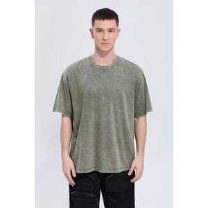 Camisetas de algodón para hombre, camisetas de gran tamaño Vintage de manga corta con cuello redondo, Camisetas básicas informales, camisetas Vintage de manga corta - Product Image 6