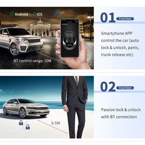 EASYGUARD ระบบป้องกันการโจรกรรมรถยนต์ 370mhz พร้อมแอพพลิเคชั่นบนสมาร์ทโฟน ระบบกันขโมยรถยนต์ PKE ระบบเข้าออกโดยไม่ใช้กุญแจ ล็อค/ปลดล็อคอัตโนมัติ สำหรับ IOS และ Android - Product Image 3