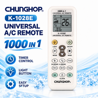 Télécommande universelle AC 1000 en 1 K-1028E avec écran LCD numérique sans fil pour climatiseur