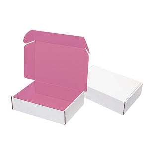 LOW quantité minimale de commande ondulé recyclable Logo rose emballage cadeau chaussures boîte à vêtements papier <span class=keywords><strong>postal</strong></span> Mailer boîtes d'expédition pour petites entreprises - Product Image 5