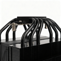 XINMAI ARGB 4PIN120mm Pure Copper Tube Radiator 6 Heat Pipes Twin Tower Type CPU Cooler PWM for Gaming PC CPU FAN